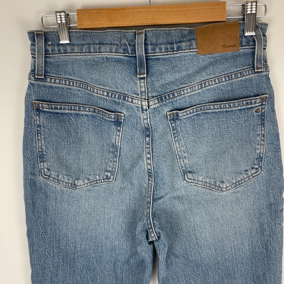 Madewell The Perfect Vintage Jean In Bainton Wash Raw Hem Edition Size 27 New - Picture 11 of 14